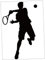 Cabilock Tennis Wandaufkleber Tennisspieler Wandtattoo Sport Dekorative Aufkleber Für Schlafzimmer Kinderzimmer Tapetenornamente Abnehmbare Tapete