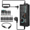 BuyWeek 120W 5A Adaptador de Corriente Universal 3V-24V Ajustable Fuente de Alimentación, Adaptador de CA a CC con 14 enchufes de CC, para Dispositivos Electrónicos Domésticos