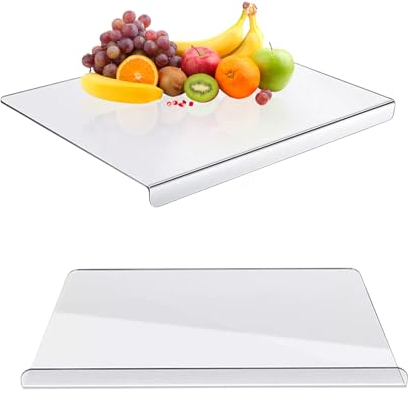 Acrilico Cutting Board - Tagliere in acrilico trasparente con arresto, 5 mm, con labbro, per cucina, bar, ristorante (60 x 45 cm)