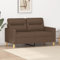 UTSRABFA Sofa Sitzbank Esszimmer Cord Sofa Küchensofa 2-Sitzer-Sofa Braun 120 cm Stoff Geeignet für Café, Wohnzimmer, Gästezimmer, Büro