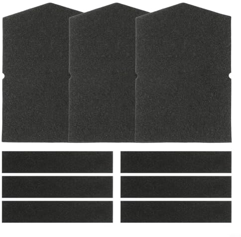 3 Stück Schaumstofffilter Ersatz für Miele Wärmepumpentrocknerfilter, Ersatzteile 6057930 + 9688381,Trockner-Schwammfilterpad, Schwarz