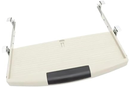 SiaBiced Keyboard Tray unter Dem Schreibtisch mit Strapazierfähigem Material Und Ergonomischer Funktion Zum Einfachen Herausziehen Und Einschieben für Büro, Weiß