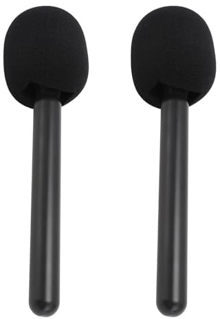 Mikrofonhalter für Hollyland Lark M1 C1 150 G1 Movo, 2 Stück Mikrofonständer, Mikrofonhalter, Mikrofon Handadapter, Mikrofongriffhalterung mit Windschutz, Interview Rig