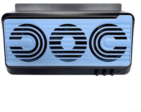 Fuente de alimentación estable, enfría tu coche con el circulador de enfriador de aire solar (negro)