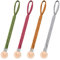 4 Stücke Schnullerkette Clip Baby Schnullerband Baumwolle, Schnuller Halter Leinen, Dreieckstuch Sauger Schnuller, Girls Pacifier Holder, Passt Alle Schnuller Baby Zahnen Spielzeug, Baby Dusche