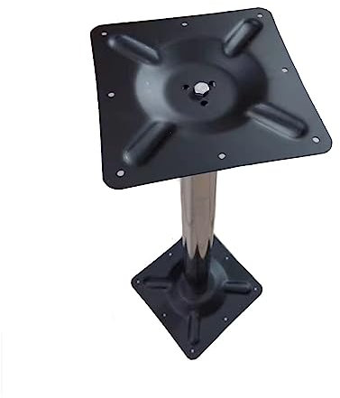 TGDGFKIAS Pieds de Table en métal Pieds de Meubles, 1 Pack Breakfast Bar Legs Metal Adjustable Stainless Steel Table Legs Worktop Support Feet,with Screws(20cm(7.9in))