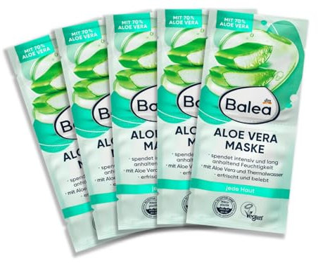 Balea Aloe Vera Maske Gesichtsmaske (10x8 ml), 80 ml