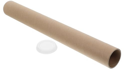 Operitacx Kraftpapier Versandröhre Mit Deckel Robuste Kartonröhre Für Versand Aufbewahrung Von Postern Plänen Und Kunstwerken Innendurchmesser