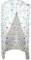 JZLEJC 39x79 runder Blumenduschvorhang - 360 ° wasserdichtes Polyester mit Reißverschluss und innerer Tasche