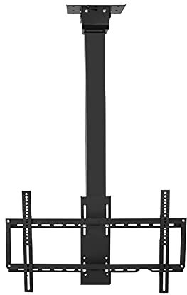 WOTZOV TV stands Electric Ceiling TV Bracket Intelligent Remote Control Automatic Lifting TV Ceiling Rack Sturdy Steel Adjustable TV Mount For Most 32-70 Inch TVs TV Mount Bracket