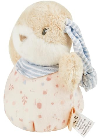 Sterntaler Knuddelsäckchen Hase Hanni - Baby Kuscheltier aus weichem Flausch & Jersey - Spielzeug mit Rassel & Knisterpapier - zum Entdecken & Spielen - ab Geburt, quarzrosa