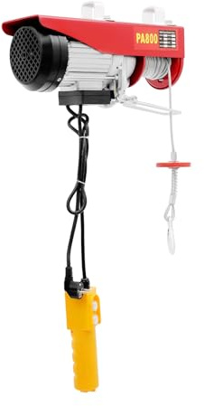 Treuil électrique 400 kg jusqu'à 800 kg Treuil moteur 1300 W Palan à chaîne avec télécommande