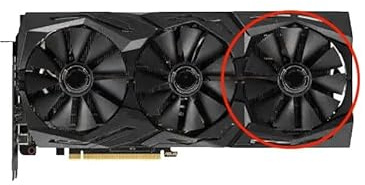WLWOZMD Ventilateur de Refroidissement pour Carte Graphique ASUS ROG Strix RTX 2060 2070-O8G pour Gaming RTX2060 2070 T129215SH T129215SL(7Pin)