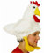Hut Huhn Gockelhut Hahnhut Hühnerhut Tierhut Kostüm