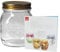 MamboCat Quattro Stagioni Glas 0,70l Vorratsglas Einmachglas incl. Bormioli Rezeptheft