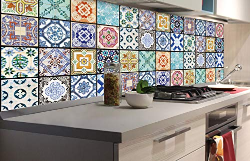 Dimex Küchenrückwand Folie selbstklebend AZULEJOS | Klebefolie - Dekofolie - Spritzschutz für Küche | Made in EU - 180 cm x 60 cm