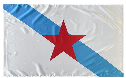 Durabol Bandera Galicia Estrella Estreleira Independentista de Galicia - Gallego150 x 90 cm Satén