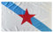 Durabol Bandera Galicia Estrella Estreleira Independentista de Galicia - Gallego150 x 90 cm Satén