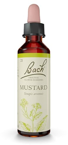 Bach Original Flower Remedies (Mustard) Live The Day, Stay Joyful, Emotional Wellness, Natural Flower Essence, 20ml