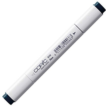 Copic Classic Coloured Marker Pen - (B-39) Prussian Blue, For Art & Crafts, Colouring, Graphics, Highlighter, Design, Anime, Professional & Beginners, Art Supplies & Colouring Books