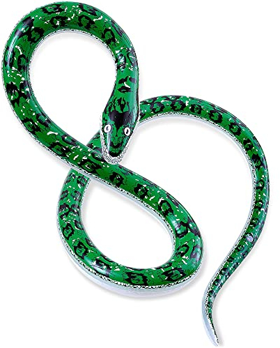 W WIDMANN MILANO Party Fashion 2458S - Aufblasbare Schlange, circa 152 cm, Dekoration, Dschungel, Fasching, Karneval