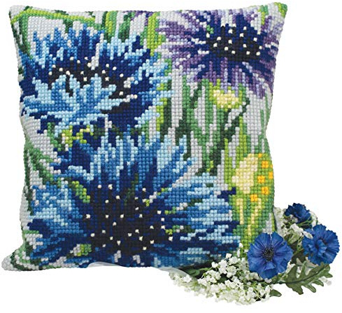 Collection d'Art Cross Stitch Kit: Cushion: Cup of Coffee, Multi, 40 x 40cm