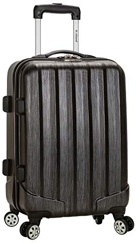 Rockland Melbourne Hardside Erweiterbares Spinnrad Gepäck, Metallic, Handgepäck, 50,8 cm, metallisch, Carry-On 20, Melbourne Hardside Erweiterbares Spinnrad Gepäck