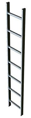 ZARGES Schachtleiter Edelstahl 10 Sprossen