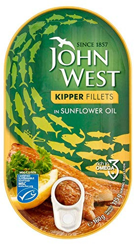 John West Kipper Fillets In Sunflower Oil 160g x 10
