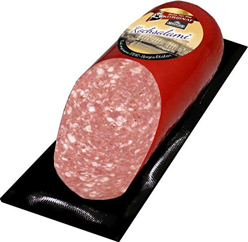 Bautzner Kochsalami schmeckt wie früher traditionelle deutsche Premium Rohwurst geräuchert über Buchenholz 300g