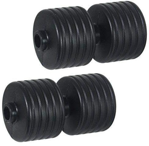 SPARES2GO Double Front Roller Compatible with Qualcast and Suffolk Punch 30 30SK 30S 35S 43S 43SL Lawnmower (Pack of 2 Rollers)