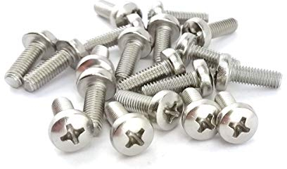 Linsenkopfschrauben mit Kreuzschlitz Phillips Edelstahl A2 DIN 7985 M4x6 (x100)