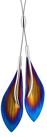 LillyMarie Handgefertigte Halskette Aus Sterlingsilber Mit Farbigem Silber-Titan-Anhänger