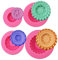 Reifen-Fondant-Formen - Set mit 4 LKW-Rädern aus Silikon für Zuckerbäckerei, Kuchendekoration, Schokolade, Süßigkeiten, Polymerton, Seife, Gelee usw.
