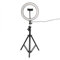 10 LED Light with Tripod Stand USB Port LED Lamp with Dimmable 3 Light Modes, Selfie Light for for Live Stream, Makeup, Youtube Video Photography