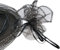 AERZETIX - C53825 - Satz von 10 Beuteln/taschentaschen/geschenkbeutel/runde organzabeutel Ø 260 mm - geschenke/schmuck/kosmetik - kordelzugverschluss - farbe: schwarz/transparent