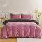 Chanyuan Flauschige Bettwäsche 135x200cm Plüsch Cashmere Touch Rosa Altrosa Lila Grau Wendebettwäsche Set 2 Teilig Warm Kuschelig Coral Fleece Bettbezug mit Kissenbezug 80x80cm