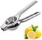 Manual Lemon Squeezers - Heavy Duty Stainless Steel - Juice Extractor Single Press Handheld Lime Squeezer Citrus Juicer hand - Quick and Effective Juicing, Super Easy to Clean, Silver