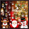 237 Stück Weihnachten Fenstersticker, Weihnachten Fensterbilder, Doppelseitige Wiederverwendbare Statisch Haftende PVC Aufkleber für Glasfenster Weihnachten Dekoration (10 Blatt, 20x30cm)