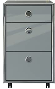 trendteam smart living - Rollcontainer - Büro - Infinity - Aufbaumaß (BxHxT) 40 x 67 x 42 cm - Farbe Hellgrau - 195250921