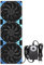 120mmx3 360mm Adjustable Computer PC Vent Fans 3-12V Speed Controller for Chicken Coop Rack Space Window Wall Cabinet Server Mining Rig Exhaust Cooling