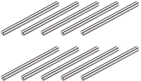 METALLIXITY Tassello Perno (3x35mm) 25pz, 304 Acciaio Inox Scaffale Supporto Pioli Perno Fissaggio Elementi - per Metallo Dispositivi, Mobili Installazione, Industriale, Fai da Te