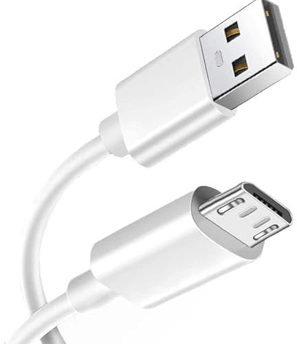 KP TECHNOLOGY Fast Charger Cable for Oppo A17 / Oppo A15, [1m/3.3ft] USB Micro Charging Cable (Micro USB) (WHITE)