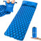 ACTIVE FOREVER Inflatable Camping Mat, Ultralight Sleeping Mat with Pillow and 20L Pump Bag, Waterproof Air Mattress Single Pad Bed for Outdoor Backpacking Hiking Beach, Blue