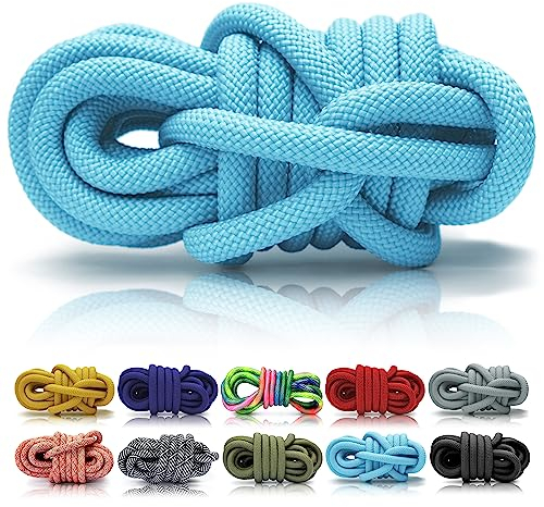 Ganzoo PPM Seil 5 Meter, Tauseil, Hunde-Leine, Halsband, Takeln, Polypropylen Multifilem Rope, 10mm Stärke, Pastell-Blau