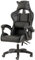 Baroni Toys Sedia Gaming, Sedia da Ufficio con Poggiatesta e Schienale Regolabile, Ergonomica con Supporto Lombare, Altezza Regolabile, 50x55x117 cm (Nero)