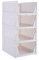 PAIDE P Kleiderschrank Ordnungssystem. Packung mit 4 Ordnungssystem Kleiderschrank für Kleidung. Stapelbarer Schrank Organizer. Organizer-Boxen sparen Platz. (L-44x34x18,5)