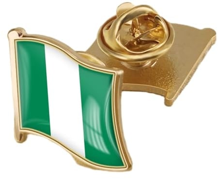 Insignia De Pin De La Bandera De Nigeria - Broche De Solapa Bandera De Nigeria Regalo Novedoso Pin De Corbata De Solapa Insignia Accesorio Broche De Bandera Traje Ropa Bufanda Accesorios
