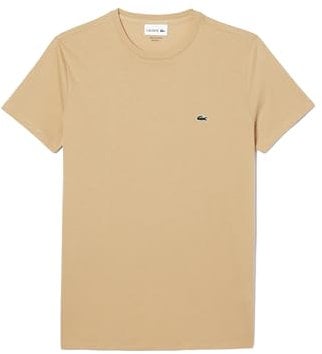 Lacoste TH6709 T-Shirt pour Homme, Beige (Ixq), S