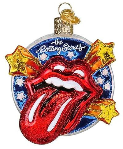 Old World Christmas The Rolling Stones Hängende Zunge aus Glas